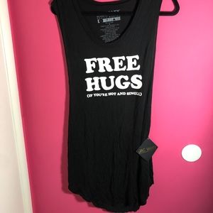 Jac Vanek Free Hugs loose fit tank